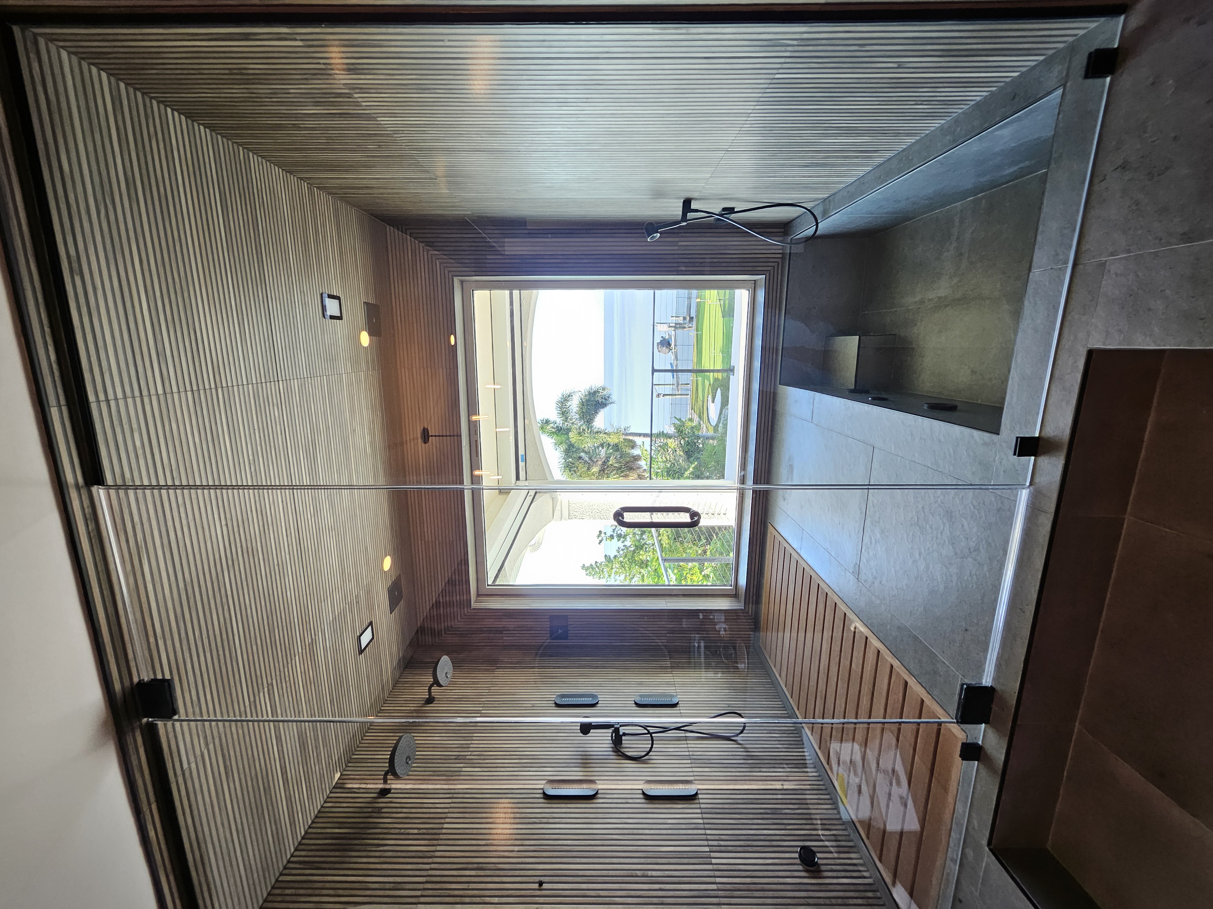 Master bathroom featuring a Kohler DTV digital shower system
