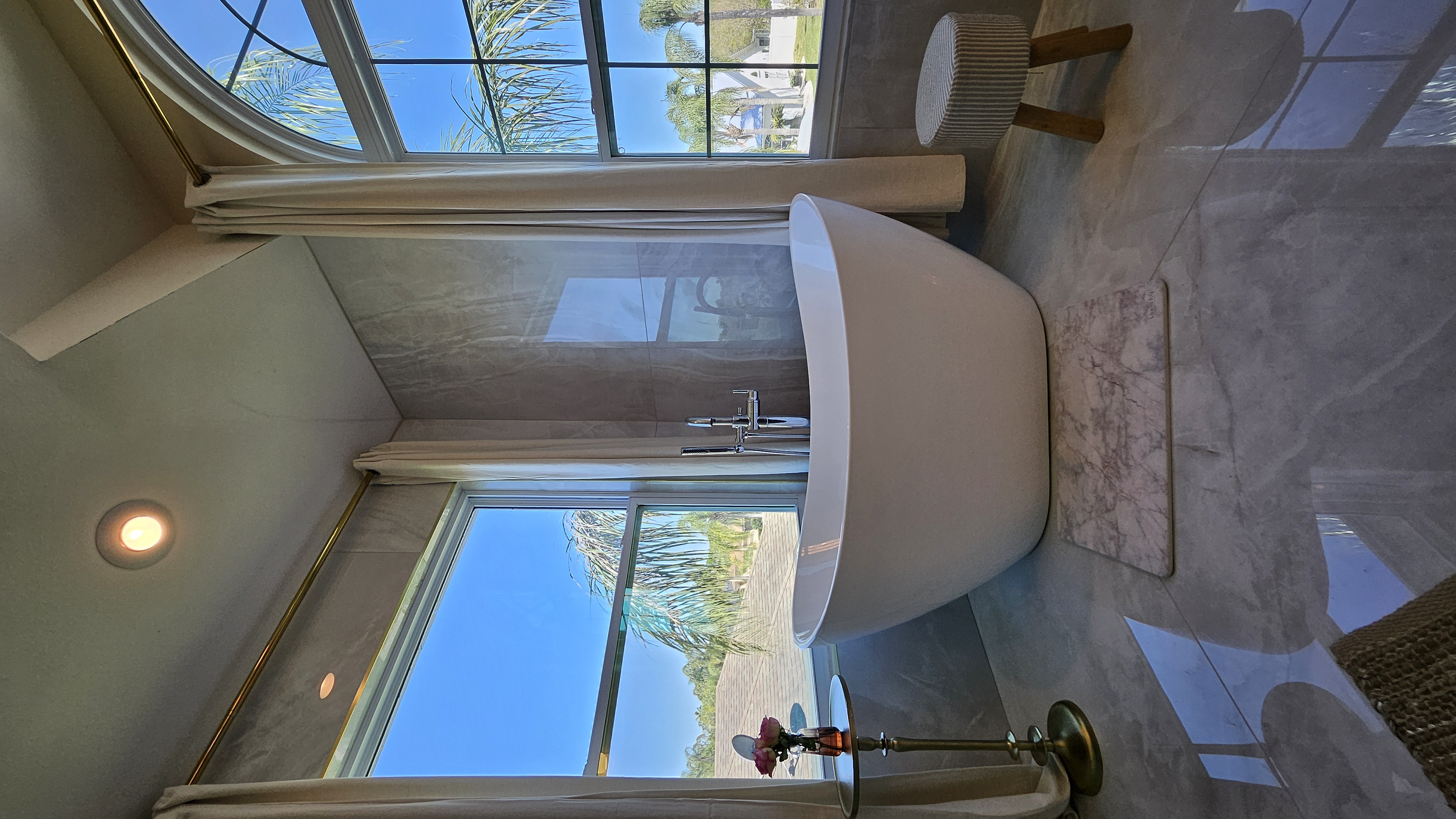 Elegant Marble Master Bath - Bathroom tile project in Riverview, FL